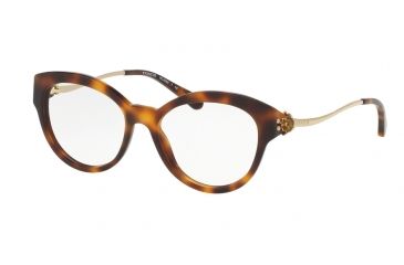 Image of Coach HC6093F Single Vision Prescription Eyeglasses 5434-53 - Tortoise/Light Gold Frame