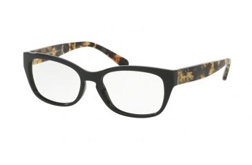 Image of Coach HC6104 Eyeglass Frames 5449-50 - Black/dark Vintage Tortoise Frame