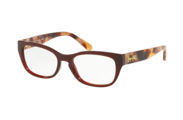Image of Coach HC6104 Eyeglass Frames 5531-50 - Dark Honey Solid Frame