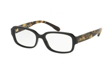 Image of Coach HC6105 Eyeglass Frames 5449-51 - Black/dark Vintage Tortoise Frame