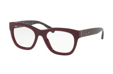 Image of Coach HC6115 Eyeglass Frames 5509-51 - Oxblood Frame, Demo Lenses