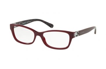 Image of Coach HC6119F Eyeglass Frames 5509-53 - Oxblood Frame, Demo Lenses