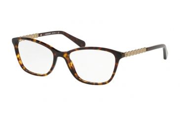 Image of Coach HC6121 Eyeglass Frames 5485-53 - Dark Tortoise Frame