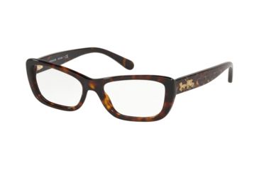 Image of Coach HC6135 Eyeglass Frames 5120-51 - Dark Tortoise
