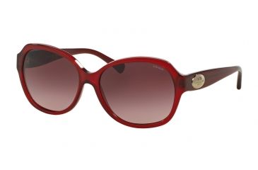 Image of Coach HC8150F Sunglasses 50298H-59 - Burgundy Frame, Burgundy Gradient Lenses
