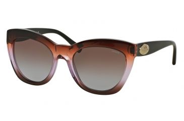 Image of Coach HC8151F Sunglasses 533168-54 - Brown Purple Gradient/Black Frame, Brown Purple Gradient Lenses