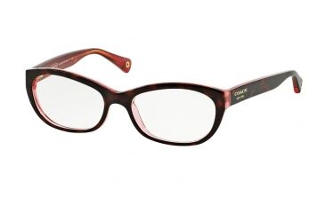 Image of Coach KRISTIN HC6041 Bifocal Prescription Eyeglasses 5115-51 - Tortoise/Pink Frame