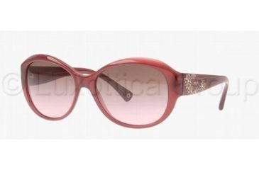 Image of Coach L021 PAYTON HC8010B Sunglasses 504114-5716 - Berry Frame, Brown Gradient Pink Lenses