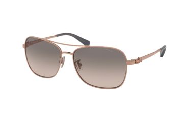 Image of Coach L1014 HC7080 Single Vision Prescription Sunglasses, 55mm, Shiny Rose Gold, HC7080-93313B-55-SV