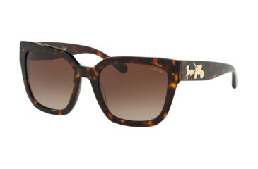Image of Coach L1050 HC8249F Bifocal Prescription Sunglasses, 53mm, Dark Tortoise, HC8249F-541713-53-BI