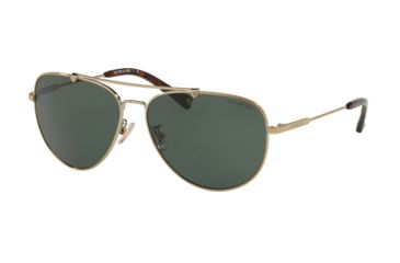 Image of Coach L1053 HC7087 Sunglasses 900571-59 - , Green Solid Lenses