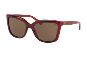 Image of Coach L1059 HC8261 Sunglasses 553273-56 - , Brown Solid Lenses