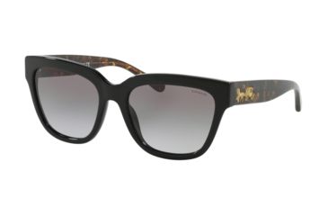 Image of Coach L1076 HC8262F Bifocal Prescription Sunglasses, 55mm, Black, HC8262F-500211-55-BI