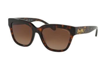 Image of Coach L1076 HC8262F Bifocal Prescription Sunglasses, 55mm, Tortoise, HC8262F-5120T5-55-BI