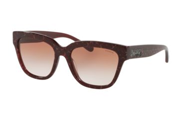 Image of Coach L1076 HC8262F Bifocal Prescription Sunglasses, 55mm, Burgundy Glitter, HC8262F-554513-55-BI