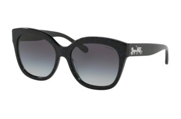 Image of Coach L1077 HC8264F Sunglasses 55468G-56 - , Blue Gradient Lenses