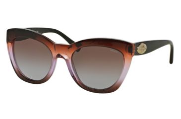 Image of Coach L134 HC8151 Sunglasses 533168-54 - Brown Purple Gradient/Black Frame, Brown Purple Gradient Lenses