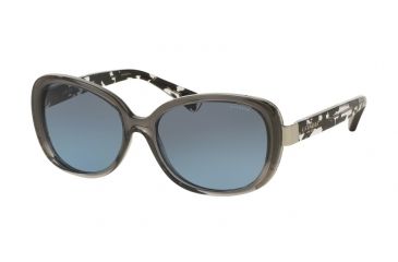 Image of Coach L153 HC8172 Bifocal Prescription Sunglasses HC8172-536817-56 - Lens Diameter 56 mm, Frame Color Dark Gray Crystal/Black Crystal Mosaic