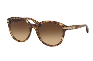 Image of Coach L554 HC8140F Sunglasses 528713-55 - Confetti Light Brown Frame, Brown Gradient Lenses