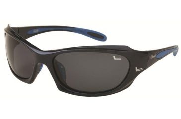 Image of Coleman 6012 Polarized Sunglasses - Black And Blue Frame, Smoke Lenses CC1 6012-C1