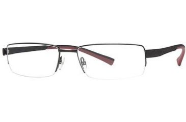 Image of Columbia Big Horn Progressive Prescription Eyeglasses - Frame Semi Matte Black/Black-Red CBBIGHORN01