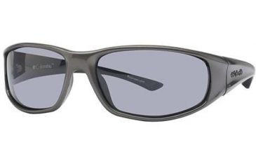 Image of Columbia Borrego Sunglasses - Frame Metallic Gunmetal-Matte Black, Lens Color Smoke, Size 61/16mm CBBORREGOPZ610