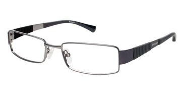 Image of Columbia Ely Single Vision Prescription Eyeglasses - Frame Matte Light Gunmetal/Black, Size 53/18mm CBELY01