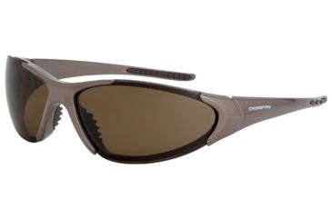 Image of CrossFire Blitz Safety Glasses - Mocha Brown/HD Brown - Polarized, One Size XFBL-303PC