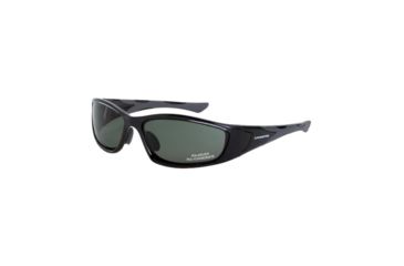 Image of CrossFire Garrison Safety Glasses - Crystal Black/Blue Green - Polarized, One Size XFGR-107PC