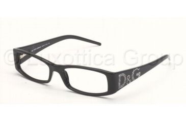 Image of D&G DD 1103B Eyeglasses Styles Black Frame w/Non-Rx 50 mm Diameter Lenses, 501-5016, DandG DD 1103B Eyeglasses Styles Black Frame w/Non-Rx 50 mm Diameter Lenses
