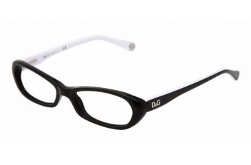 Image of D&amp;G DD1192 SV Prescription Eyeglasses, Black Frame / 49 mm Prescription Lenses, 1706 4915