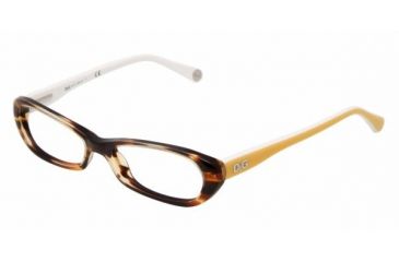 Image of D&amp;G DD1192 SV Prescription Eyeglasses, Havana Orange Frame / 49 mm Prescription Lenses, 1707 4915
