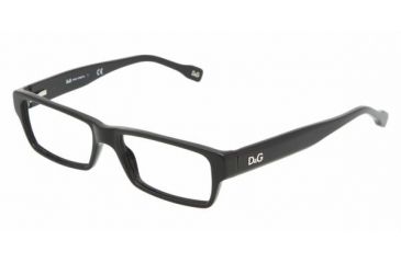 Image of D&amp;G DD1203 Progressive Eyeglasses - Black Demo Lens Frame / 50 mm Prescription Lenses, 501-5015