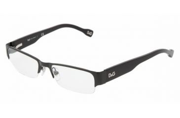 Image of D&amp;G DD5074 Progressive Eyeglasses - Black Demo Lens Frame / 50 mm Prescription Lenses, 064-5017