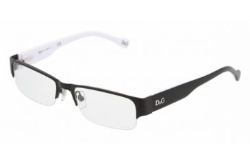 Image of D&amp;G DD5074 Progressive Eyeglasses - Matte Black Demo Lens Frame / 50 mm Prescription Lenses, 489-5017