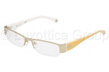 Image of D&amp;G DD5080 Progressive Eyeglasses -  Pale Gold Demo Lens Frame / 50 mm Prescription Lenses, 462-5016