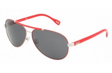 Image of D&amp;G DD 6078 Sunglasses Styles - Silver/Red Gray Frame, 063-87-6112