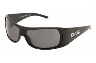 Image of D&amp;G DD 8047 Sunglasses Styles Black Frame / Gray Lenses, 501-87-0132