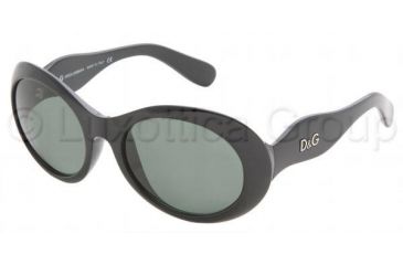 Image of D&amp;G DD 8057 Sunglasses Styles - Black Frame / Gray Green Lenses, 501-71-5519