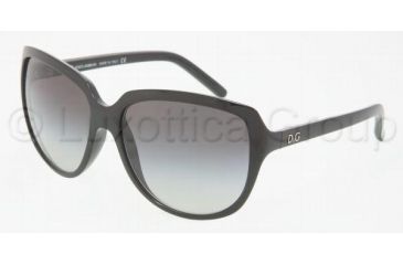 Image of D&amp;G DD 8069 Sunglasses Styles Black Frame / Gray Gradient Lenses, 501-8G-6116, DandG DD 8069 Sunglasses Styles Black Frame / Gray Gradient Lenses