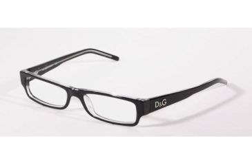 Image of D&G DD1121 Bifocal Eyeglasses Black Top On Clear Frame w/ 52 mm Diameter Lenses, 675-5216