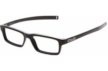Image of D&amp;G DD1133 SV Prescription Eyeglasses Black Frame / 52 mm Prescription Lenses, 501-5215, Select Frame Color / Lens Diameter Black Frame / 52 mm Prescription Lenses