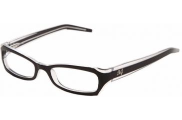 Image of D&G DD1137 Bifocal Eyeglasses - Black Top On Clear Frame / 51 mm Prescription Lenses, 675-5117