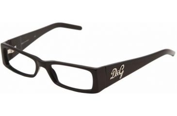 Image of D&G DD1147 Progressive Eyeglasses Black Frame / 50 mm Prescription Lenses, 501-5016, Select Frame Color / Lens Diameter Black Frame / 50 mm Prescription Lenses