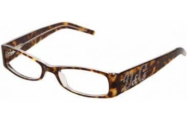 Image of D&amp;G DD1148B SV Prescription Eyeglasses Havana On Transparent Frame / 49 mm Prescription Lenses, 556-4917, Select Frame Color / Lens Diameter Havana On Transparent Frame / 49 mm Prescription Lenses