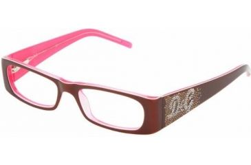 Image of D&amp;G DD1155B Bifocal Eyeglasses Brown On Pink Frame / 50 mm Prescription Lenses, 832-5016, Select Frame Color / Lens Diameter Brown On Pink Frame / 50 mm Prescription Lenses