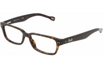 Image of D&amp;G Eyeglasses DD1165 with No-Line Progressive Rx Prescription Lenses, Select Frame Color / Lens Diameter Havana Frame / 51 mm Prescription Lenses