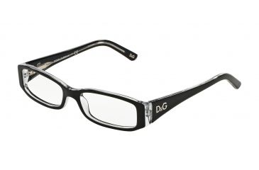 Image of D&amp;G DD1179 Progressive Eyeglasses - Black Top On Clear Frame / 49 mm Prescription Lenses, 675-4916