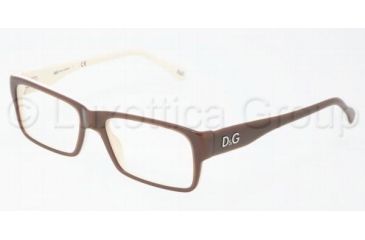 Image of D&amp;G DD1210 Progressive Prescription Eyeglasses 1866-5116 - Brown On Beige 