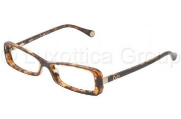 Image of D&amp;G DD1227 Progressive Prescription Eyeglasses 1979-4916 - Dark Gray / Havana Frame